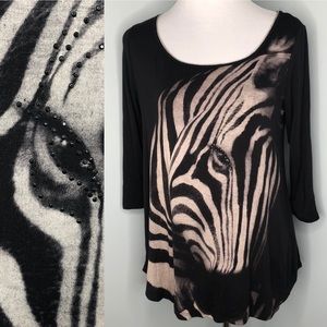 Stretchy Zebra 🦓 Print Tunic